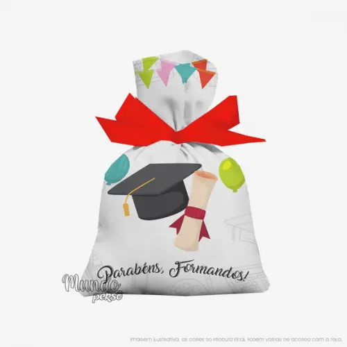 Saquinho Formatura 15cm x 20cm