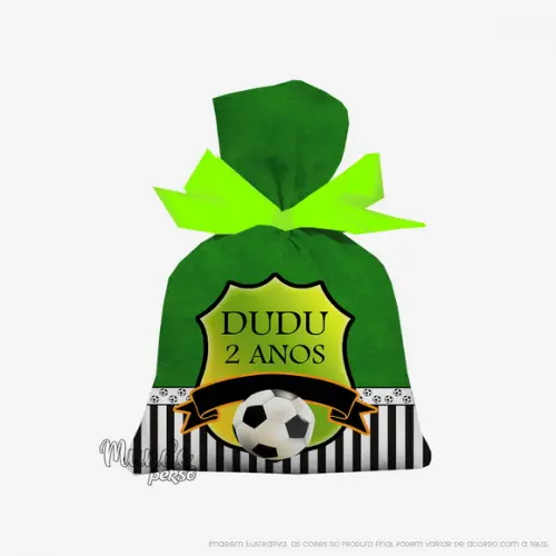 Saquinho Futebol 15cm X 20cm