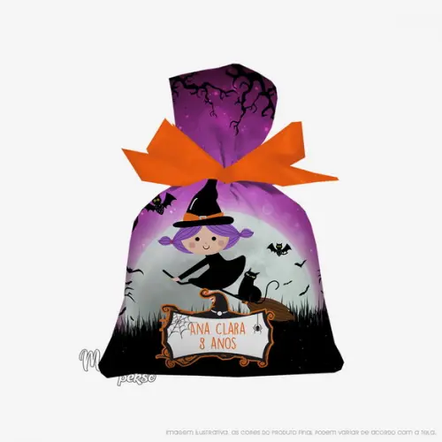 Saquinho Halloween 15cm x 20cm