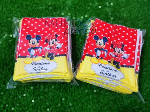 Saquinho Mickey&minnie 15cm x 20cm
