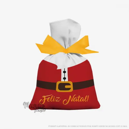 Saquinho Natal 15cm x 20cm