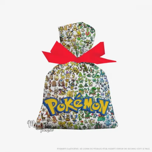 Saquinho Pokémon 15cm X 20cm