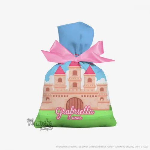 Saquinho Princesas 15cm x 20cm