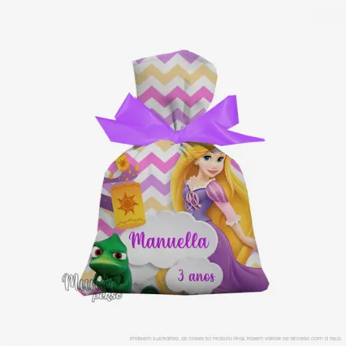 Saquinho Rapunzel 15cm x 20cm