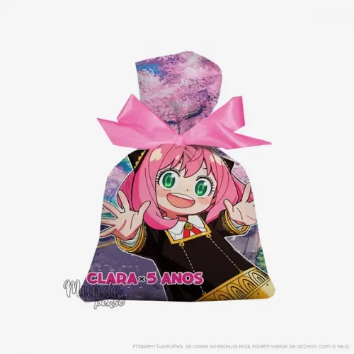 Saquinho Spy Family - Anya 15cm x 20cm