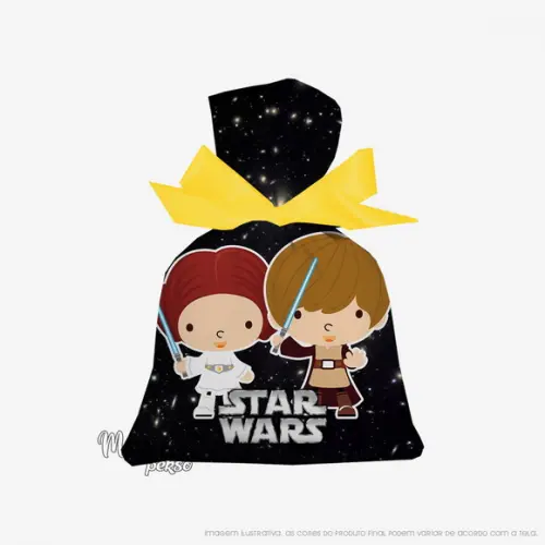 Saquinho Star Wars Cute 15cm x 20cm