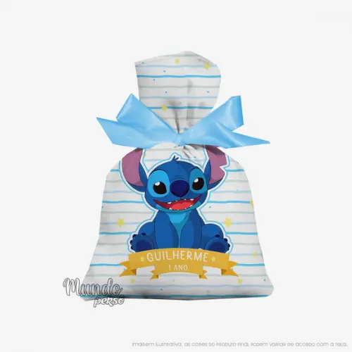 Saquinho Stitch 15cm x 20cm