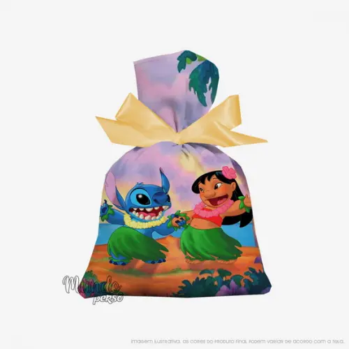 Saquinho Stitch 15cm x 20cm
