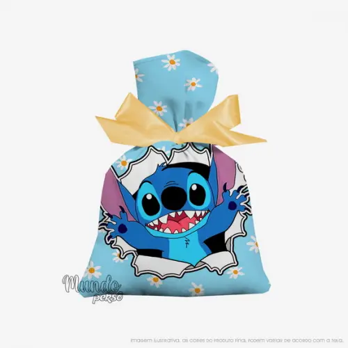 Saquinho Stitch 15cm x 20cm