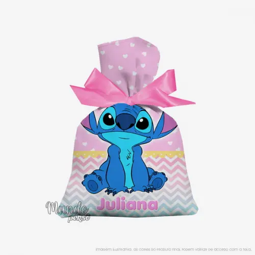 Saquinho Stitch 15cm x 20cm