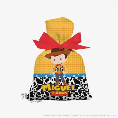 Saquinho Woody Cute 15cm X 20cm