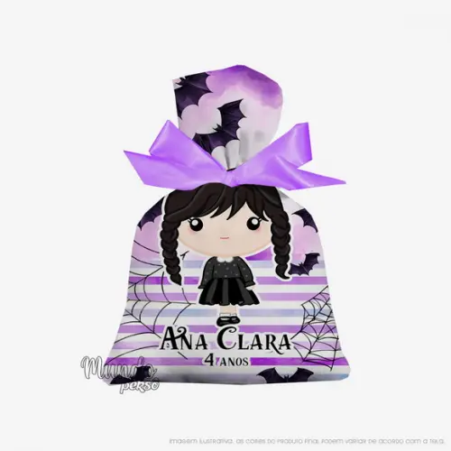 Saquinho Wandinha 15cm x 20cm