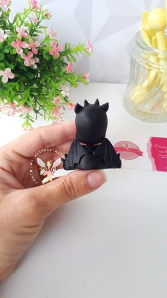 Aplique de como treinar o seu Dragão Banguela em biscuit