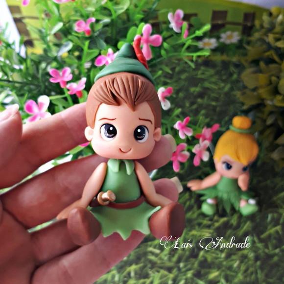 Aplique Peter Pan em biscuit