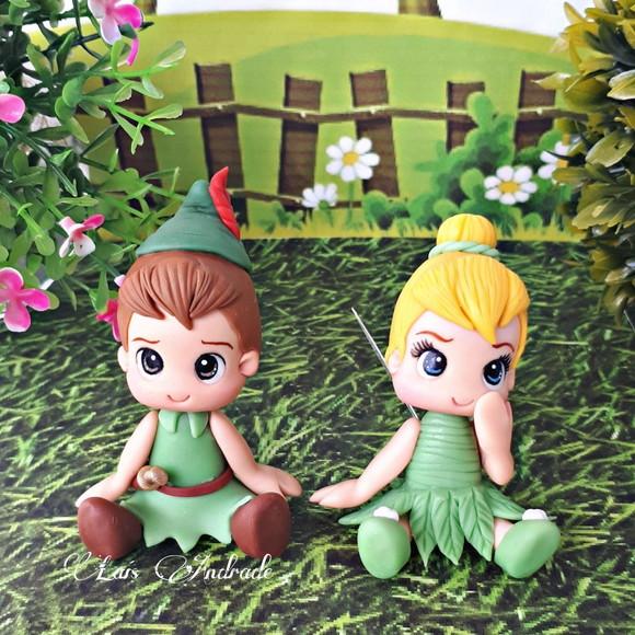 Aplique Peter Pan em biscuit