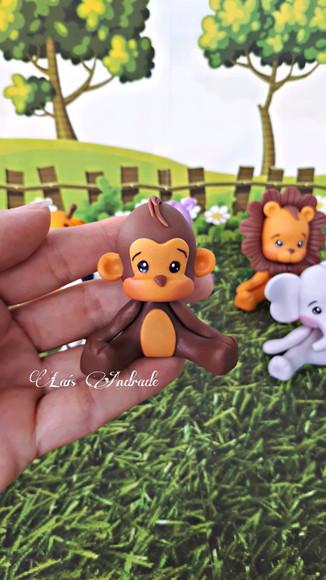 Apliques Bichinhos do Safari em Biscuit