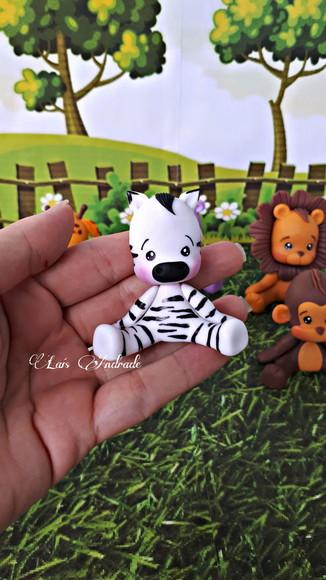 Apliques Bichinhos do Safari em Biscuit