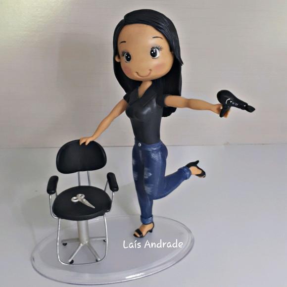 Cabeleireira Personalizada em Biscuit