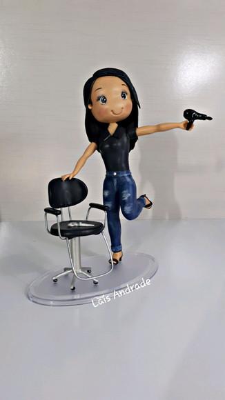 Cabeleireira Personalizada em Biscuit