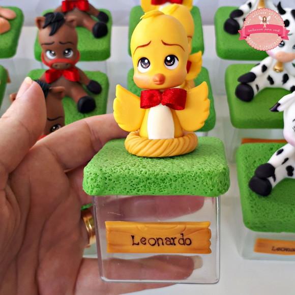 Caixinha Fazendinha Personalizada em biscuit