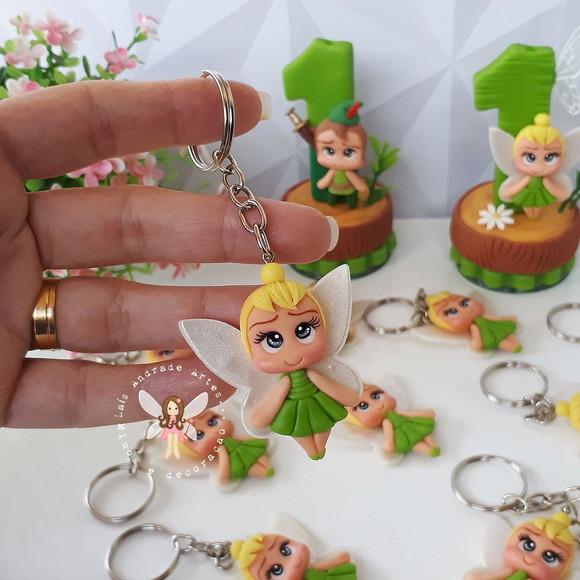 Chaveiro Sininho em biscuit | Peter Pan