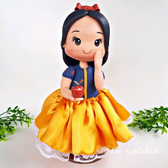 Enfeite De Mesa Branca De Neve
