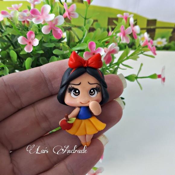 Mini aplique branca de neve
