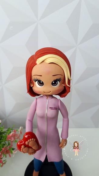 Podóloga Personalizada em Biscuit | 20 cm Alt