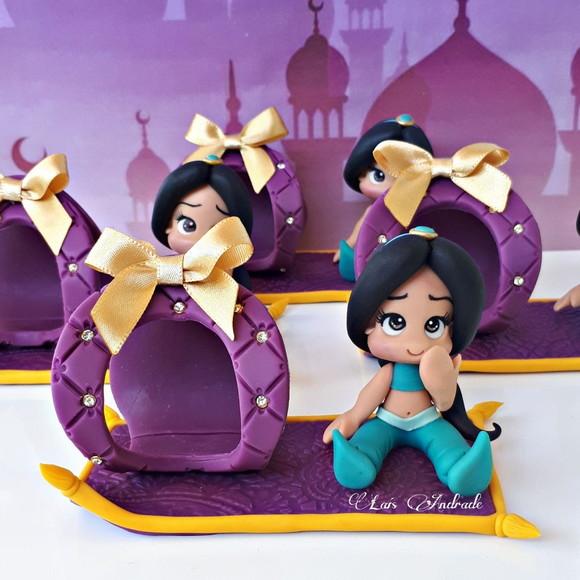Porta bobom Princesa Jasmine biscuit
