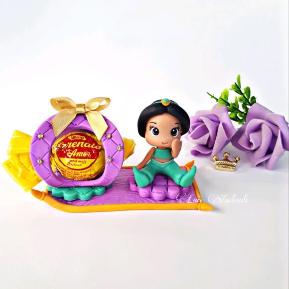 Porta bobom Princesa Jasmine biscuit
