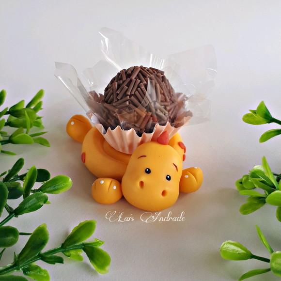 Porta Doces Dinossauros em biscuit