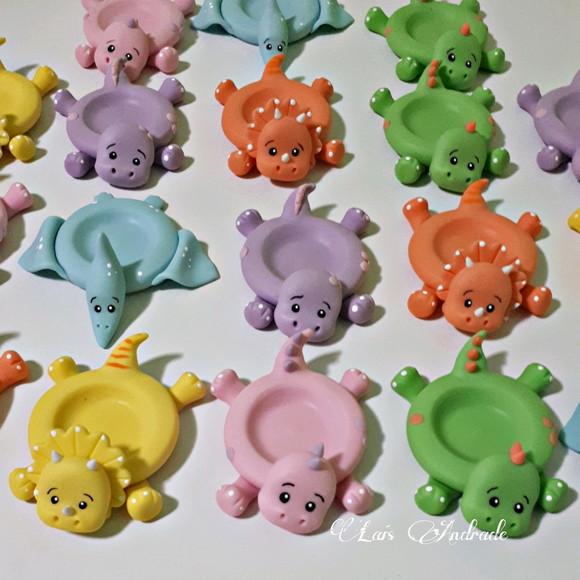 Porta Doces Dinossauros Biscuit | Cores Candy