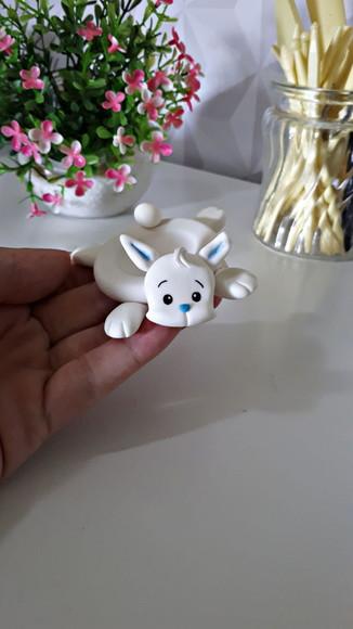 Porta docinho Coelhinho em biscuit
