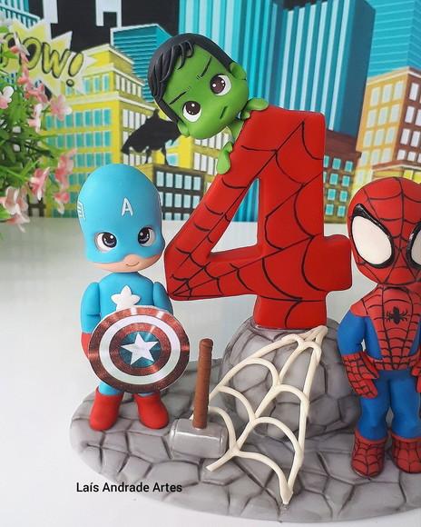 Topo de Bolo super-heróis / Spidey e seus amigos espetaculares