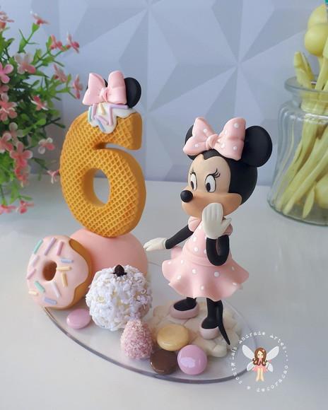 Topo de Bolo Minnie Confeiteira