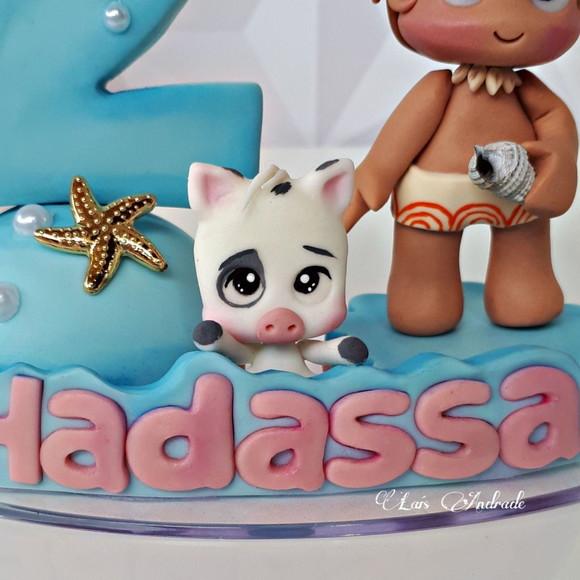 Topo de Bolo Moana Baby