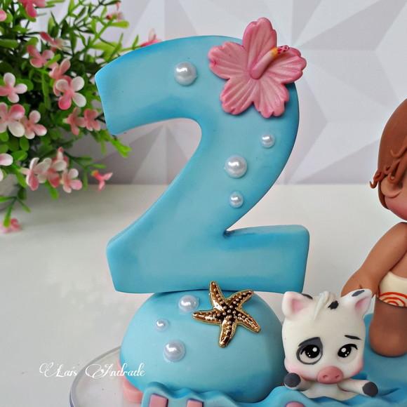 Topo de Bolo Moana Baby