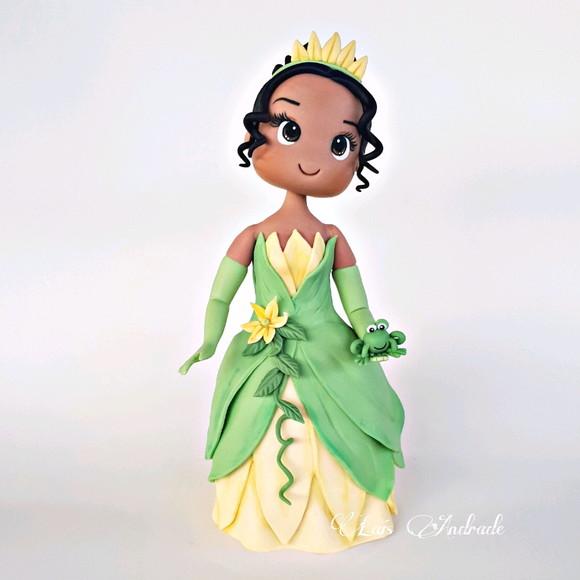 Topo de Bolo Princesa Tiana