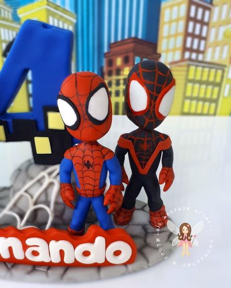 Topo de Bolo Spidey e Seus Amigos Espetaculares COM NOME