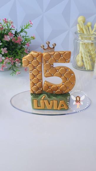 Vela 15 Anos Princesa Tiana Feita em Biscuit