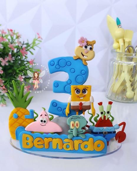 Vela Personalizada Bob Esponja e Sua Turma