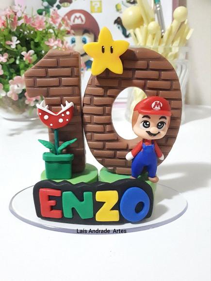 Vela Personalizada Mario Bros