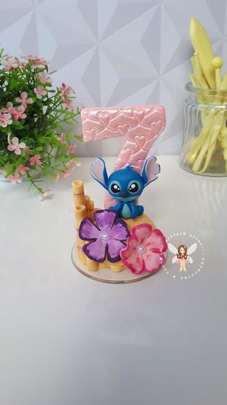 Vela Stitch Feita em Biscuit