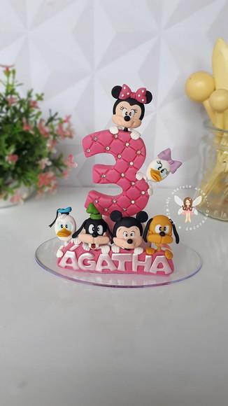 Vela Turma da Minnie Rosa pink