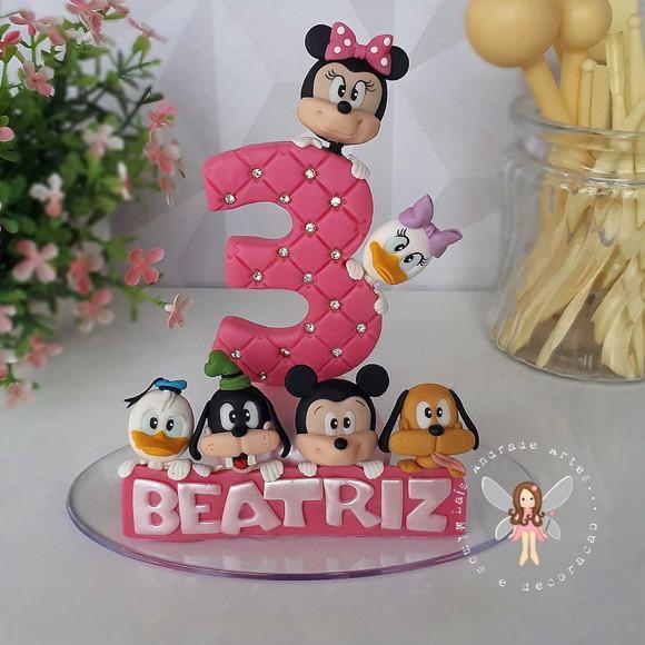 Vela Turma da Minnie Rosa pink