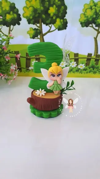 2 Velas | Sininho e Peter Pan Feitas em Biscuit