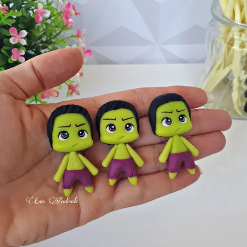 Mini aplique Hulk Em Biscuit