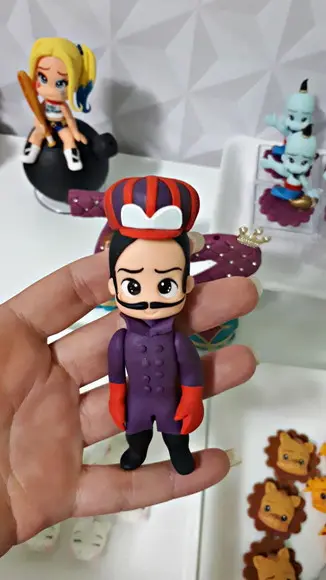 Aplique Dick Vigarista Feito em Biscuit