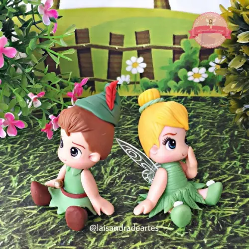 Aplique Peter Pan em biscuit