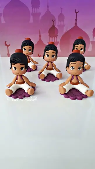 Apliques Princesa Jasmine, Aladdin, Gênio Da Lâmpada E Abu